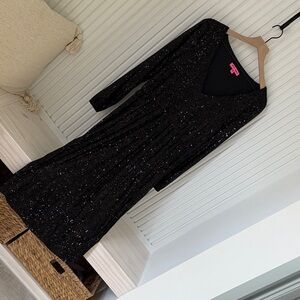 Elegant Black Sequin Dress